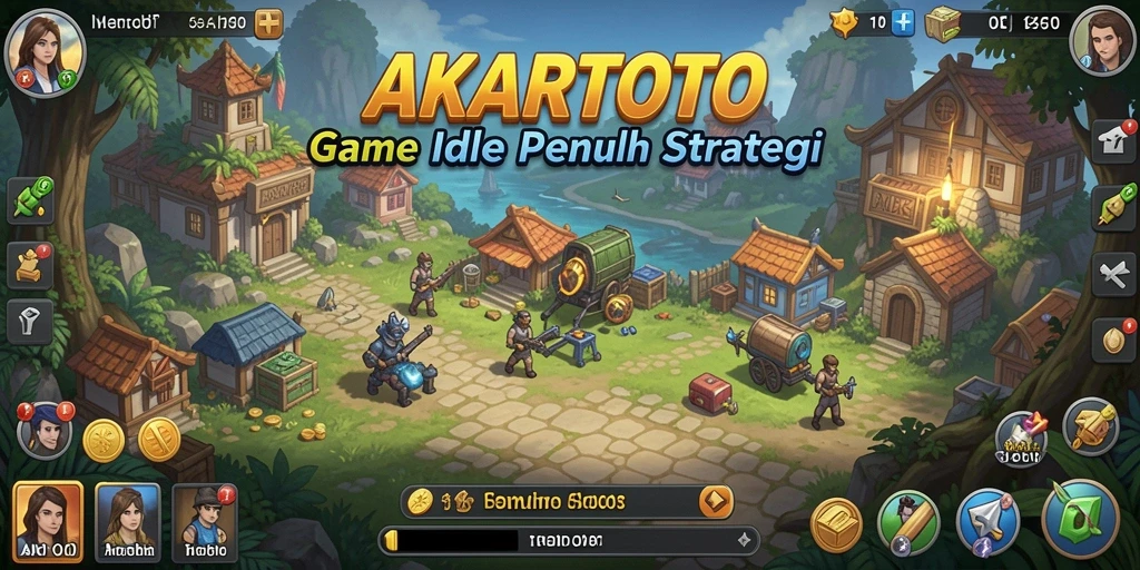 Tampilan gameplay AKARTOTO yang menarik dan penuh warna.