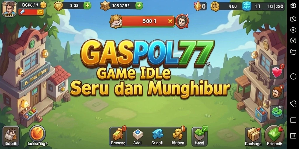Screenshot menunjukkan gameplay seru GASPOL77 dengan elemen Idle yang menarik.