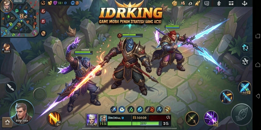 Tangkapan layar utama <strong>IDRKING</strong> menampilkan aksi pertarungan tim yang intens.