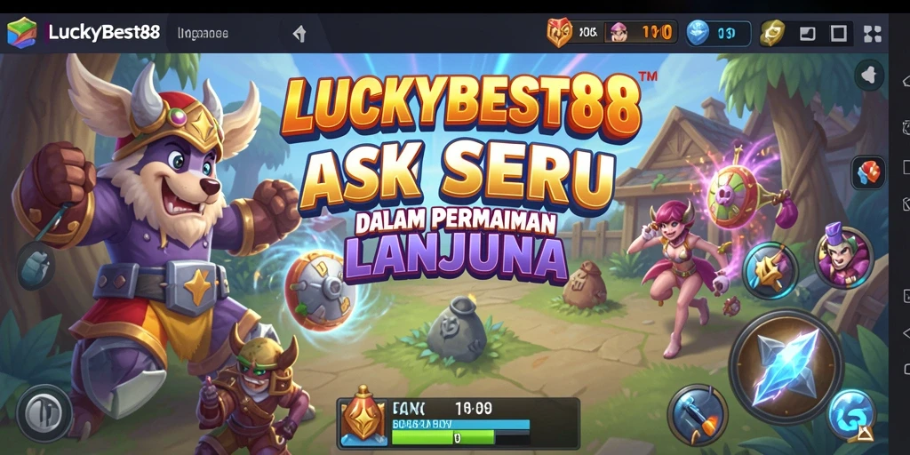 Screenshot menampilkan aksi seru dalam LUCKYBEST88 saat bertarung.