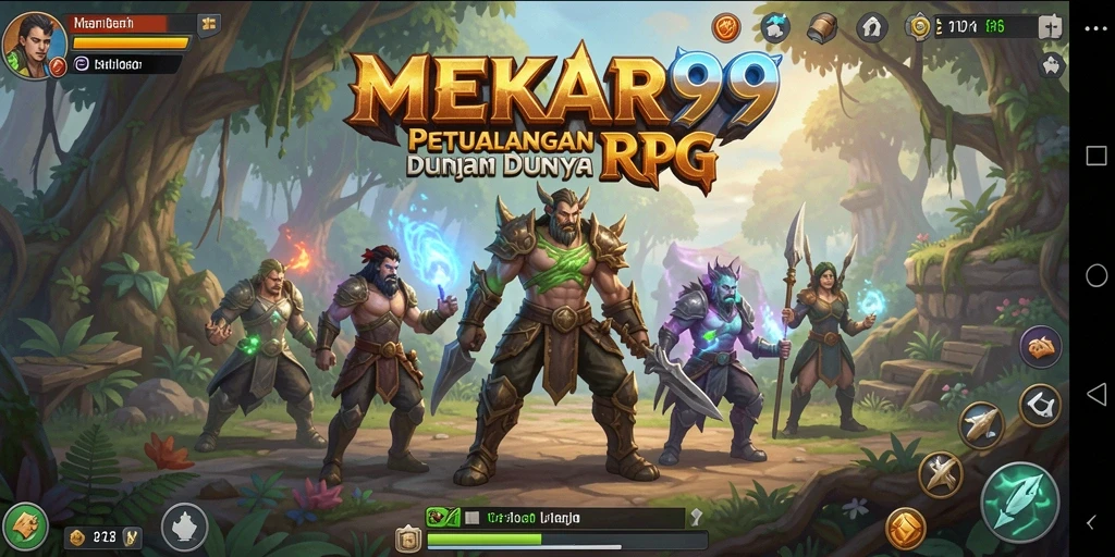Skrinsut gameplay MEKAR99 menampilkan pertarungan epik dan petualangan seru.