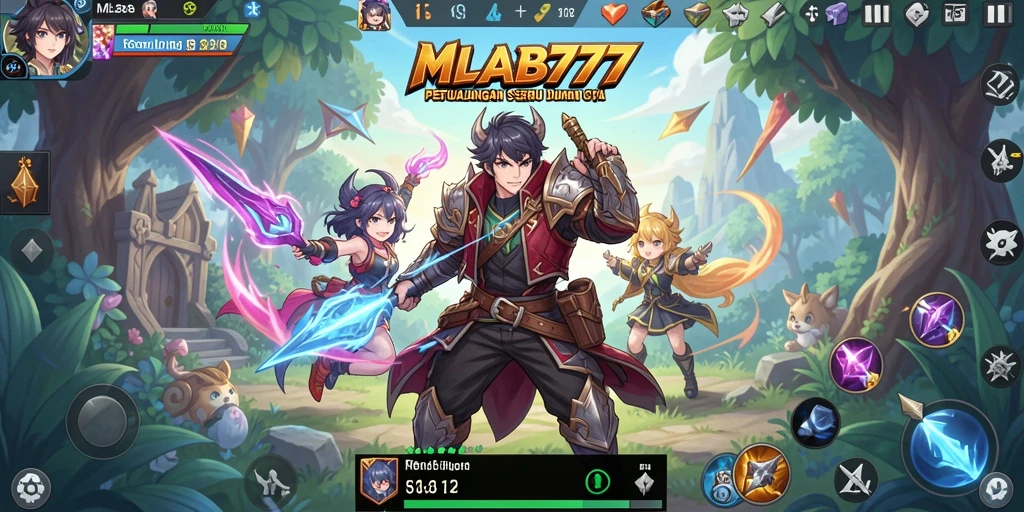 Tampilan menarik dari gameplay seru MLBB777 yang penuh warna.