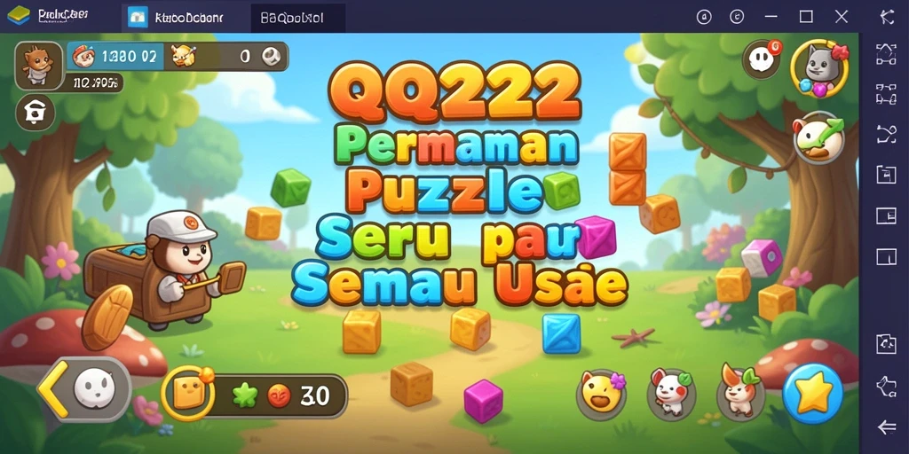 Screenshot gameplay QQ222 menampilkan tantangan seru dalam permainan Puzzle.