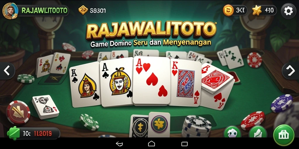 Screenshot dari gameplay menegangkan RAJAWALITOTO yang menunjukkan aksi Domino.