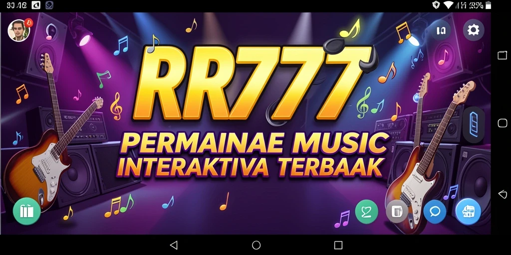 Tampilan gameplay RR777 dengan musik interaktif yang menarik.