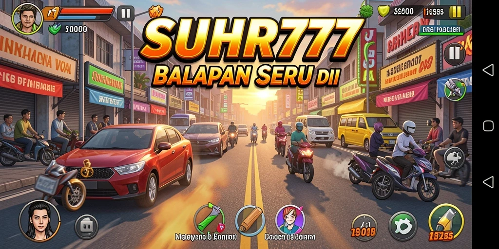 Gameplay balap mendebarkan dengan grafik menawan di SUHU777.